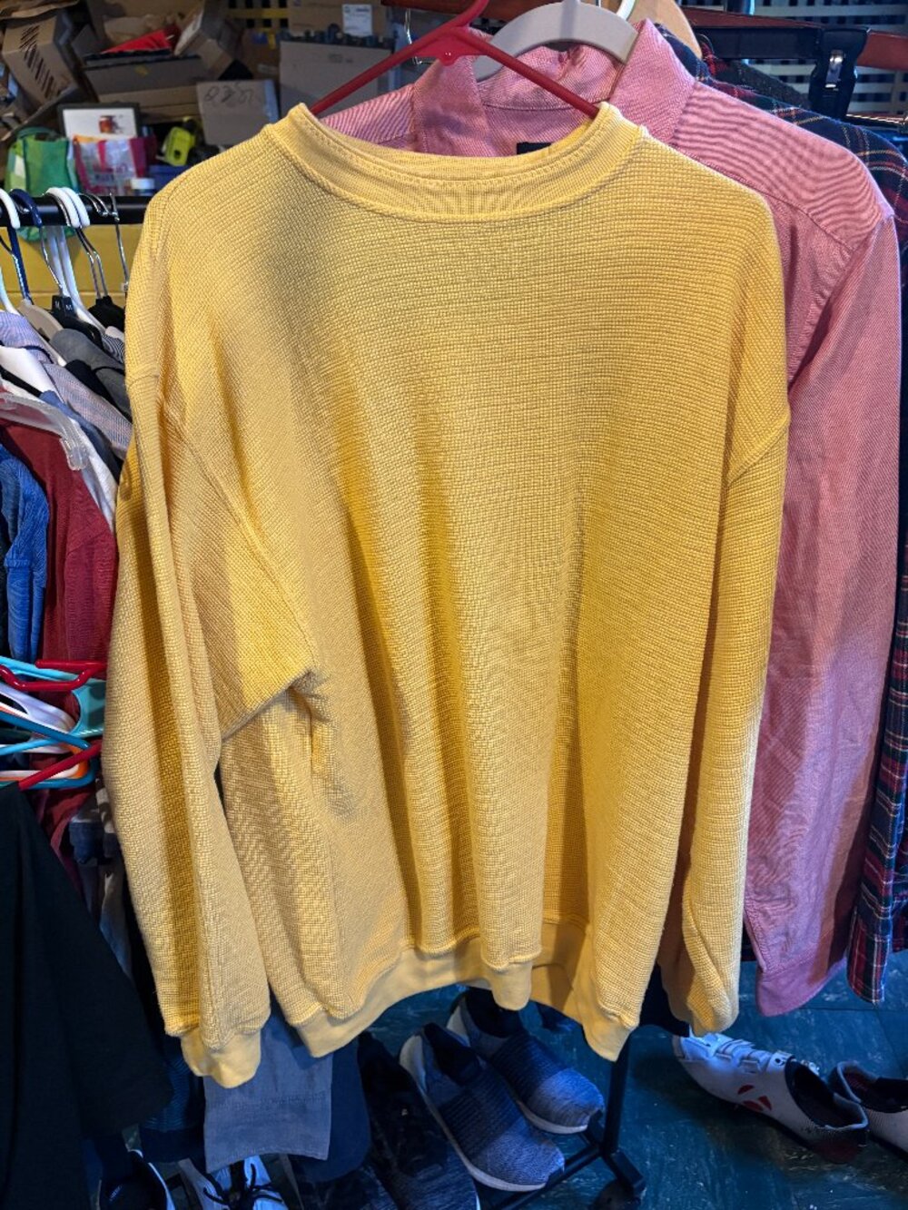 Harrods Large Yellow Crewneck Sweater